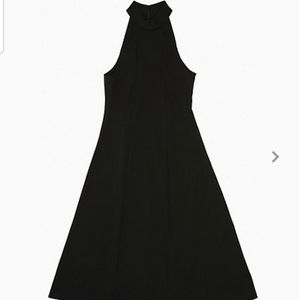 Calvin Klein Mock Neck Fit-&-Flare Dress NWT